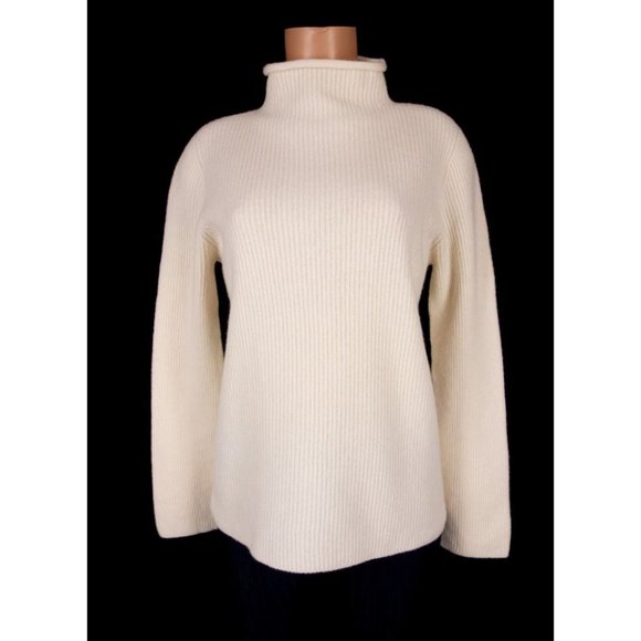 The Row Sweaters - THE ROW New Natural Lonie Top In Wool And Cashmere Sweater M L